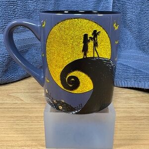 Disney The Nightmare Before Christmas Large Coffee Mug Jack and Sally, Pre-owned